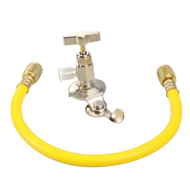 R410A Straight Swivel Adapter Recharge Hose with Gauge Piercing Tap Valve Kits 2PC 1/4’’ Adapters with Valve Core Aupoko A/C R134A Refrigerant Charging Hose Kit R13A Can Tap and Quick Couple R410A Straight Swivel Adapter Recharge Hose with Gauge Piercing Tap Valve Kits 2PC 1/4’’ Adapters with Valve Core Aupoko A/C R134A Refrigerant Charging Hose Kit R13A Can Tap and Quick Couple